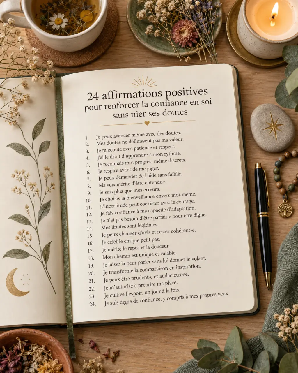 24 affirmations positives pour renforcer la confiance en soi sans nier ses doutes