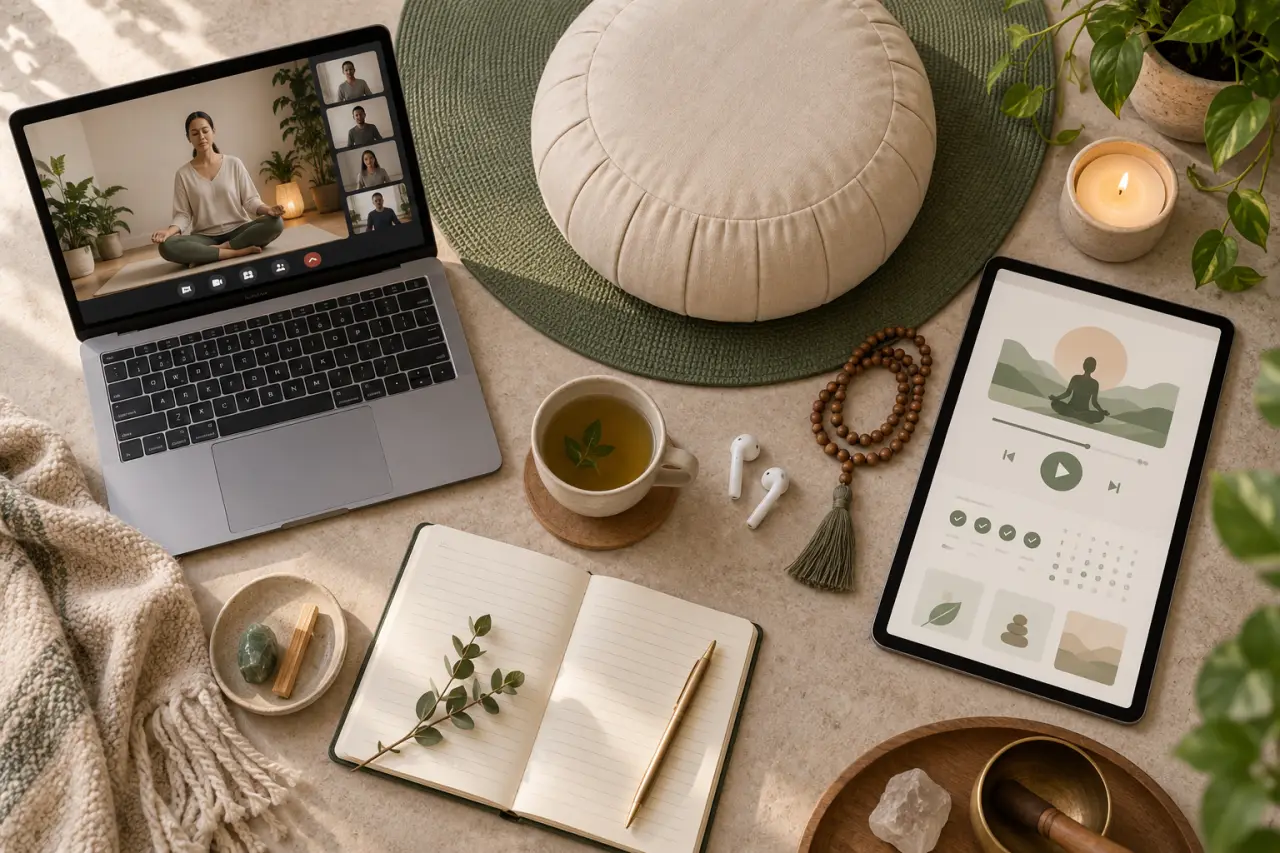Cours de méditation en ligne : direct ou autonomie, quel format pour pratiquer régulièrement ?