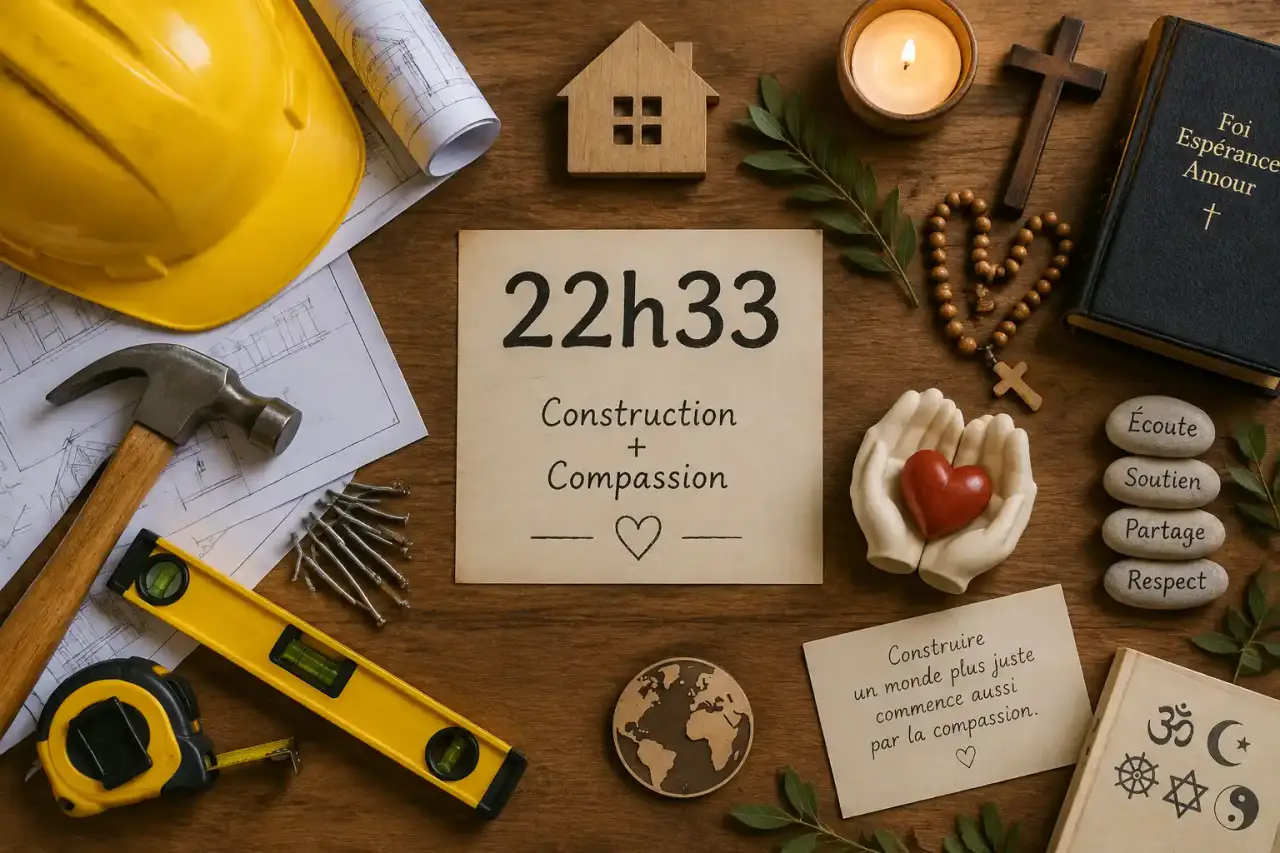 22h33 associe construction et compassion, sans prédire l’avenir