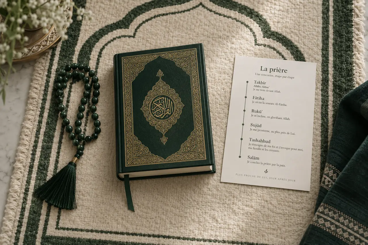 Les invocations de la prière suivent un ordre précis, du takbīr au salām
